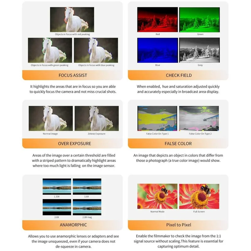 FEELWORLD S10 För kamera 10,1 tum 1200nit Hög ljusstyrka 12G SDI HD 2.0 Touch Monitor HDR 3D LUT Vågform