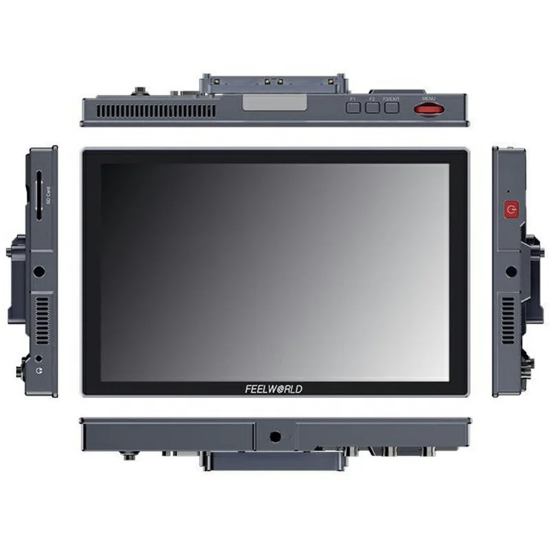 FEELWORLD S10 För kamera 10,1 tum 1200nit Hög ljusstyrka 12G SDI HD 2.0 Touch Monitor HDR 3D LUT Vågform