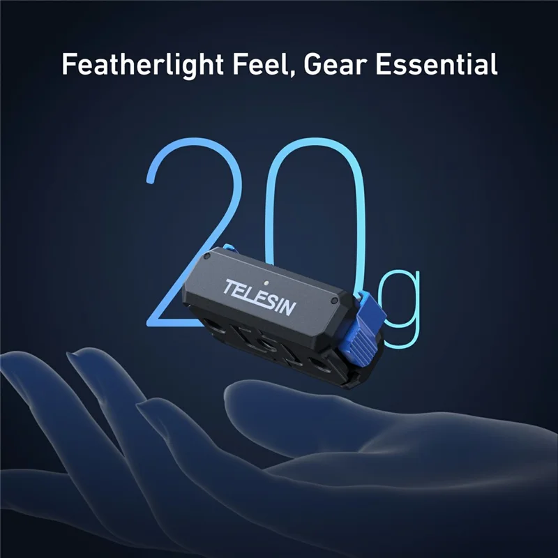 TELESIN S7-JBK-17-TDJ Voor DJI Osmo Nano Actioncamera Magnetische Snelle Loskoppelingslaadadapter Montagebasis