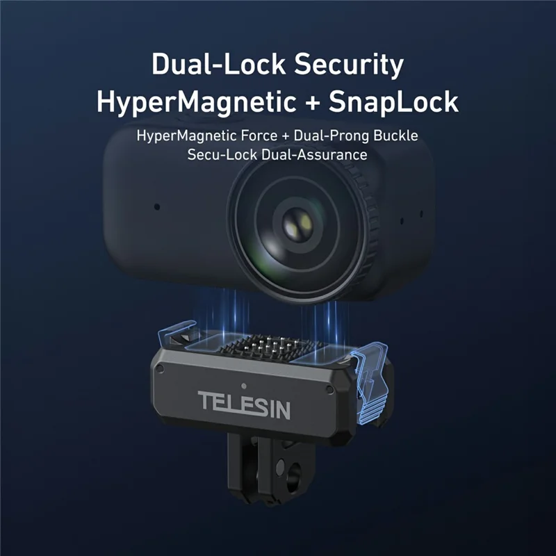 TELESIN S7-JBK-17-TDJ Voor DJI Osmo Nano Actioncamera Magnetische Snelle Loskoppelingslaadadapter Montagebasis