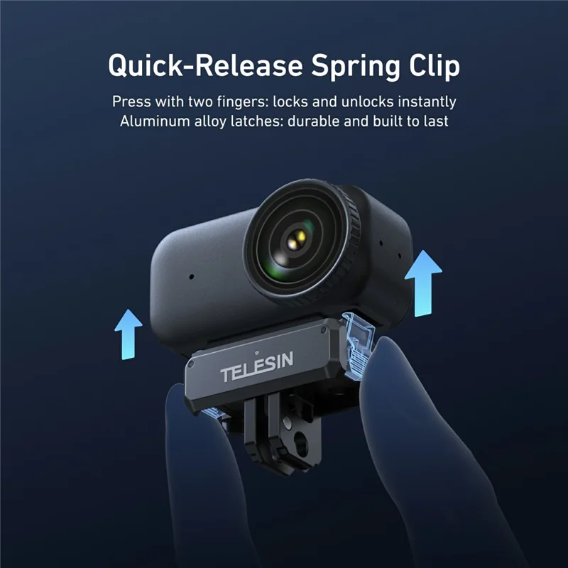 TELESIN S7-JBK-17-TDJ Voor DJI Osmo Nano Actioncamera Magnetische Snelle Loskoppelingslaadadapter Montagebasis