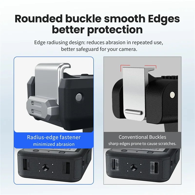 AMAGISN Nano TN10 قاعدة بلاستيكية قابلة للإزالة بسرعة ثنائية الاتجاه للكاميرا DJI Osmo Nano / Osmo 360 / Action 5 Pro / 4 / 3، قاعدة مغناطيسية