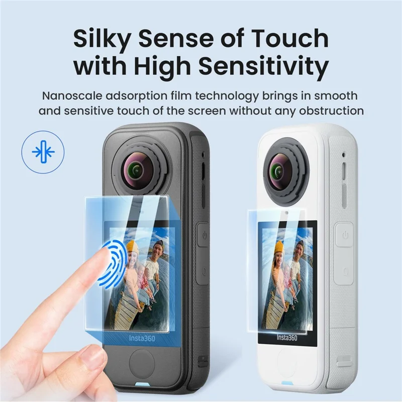 AMAGISN 2 Piezas para Insta360 X4 Air Protector de Pantalla Vidrio Templado de 9H Dureza Anti Arañazos