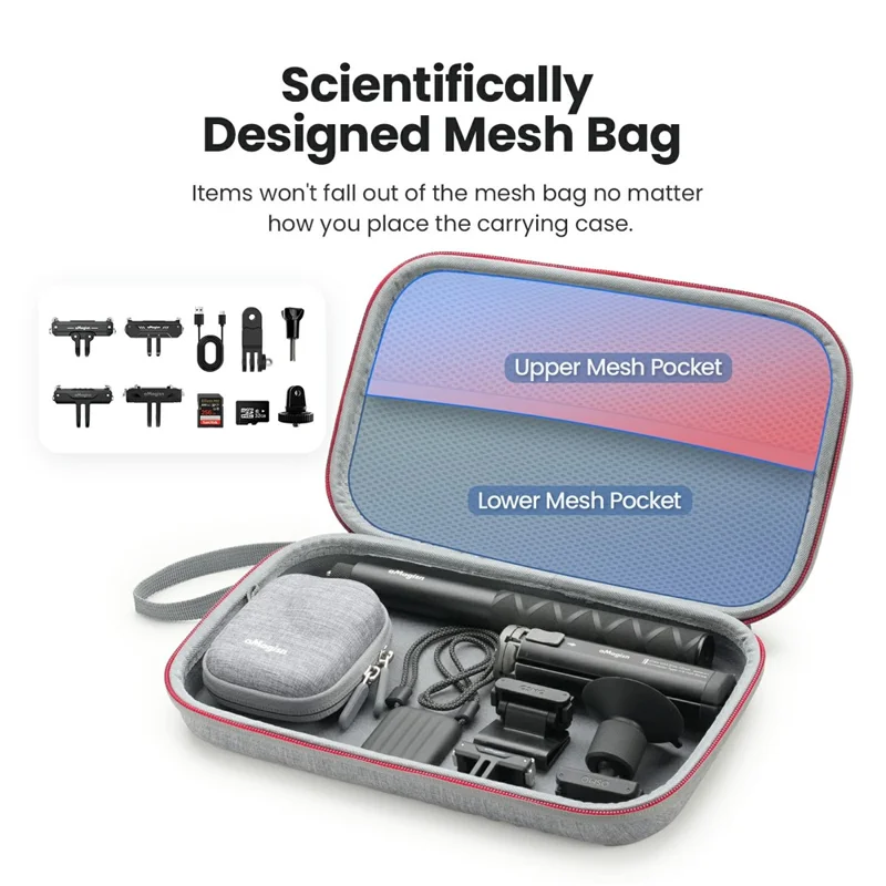 AMAGISN Für DJI Osmo Nano Mittlere Größe Aufbewahrungskoffer Kamera Zubehör Organizer Tragetasche