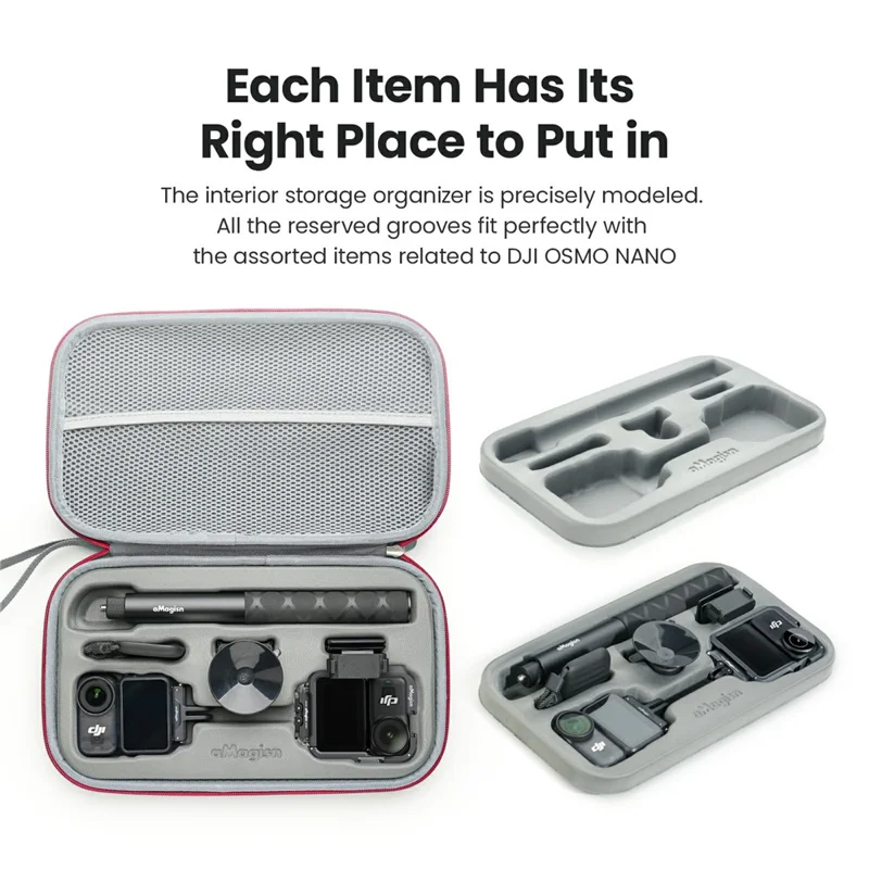 AMAGISN Für DJI Osmo Nano Mittlere Größe Aufbewahrungskoffer Kamera Zubehör Organizer Tragetasche
