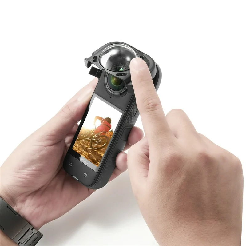 086 Для защитной крышки объектива экшн-камеры Insta360 X4 из АБС-пластика + закаленного стекла