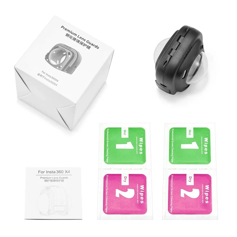 086 Для защитной крышки объектива экшн-камеры Insta360 X4 из АБС-пластика + закаленного стекла