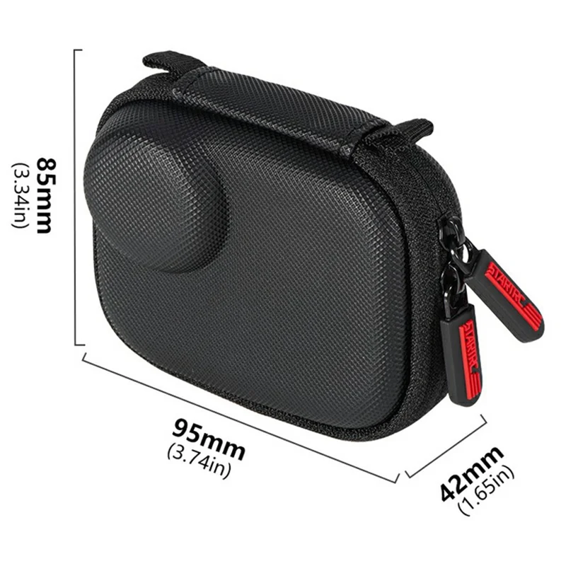 STARTRC Aufbewahrungstasche für DJI Osmo Nano Kamera, PU wasserdichte Daumenkamera-Transporttasche, zweilagiger stoßfester Schutz