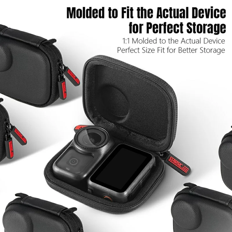 STARTRC Aufbewahrungstasche für DJI Osmo Nano Kamera, PU wasserdichte Daumenkamera-Transporttasche, zweilagiger stoßfester Schutz