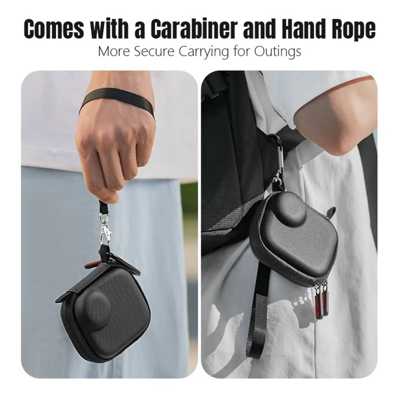 STARTRC Aufbewahrungstasche für DJI Osmo Nano Kamera, PU wasserdichte Daumenkamera-Transporttasche, zweilagiger stoßfester Schutz