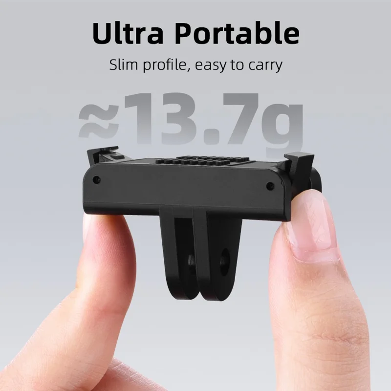 FLYMILE لجهاز DJI Osmo Nano / Action 6 محول كاميرا مغناطيسي قاعدة تركيب بمخالب مزدوجة للإطلاق السريع