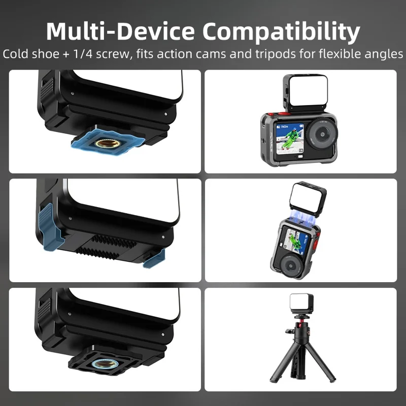 FLYMILE til DJI Osmo Nano / Action 6 Kamera Magnetisk Fyldlampe 3 Farvetemperaturer Fotografering LED Videobelysning