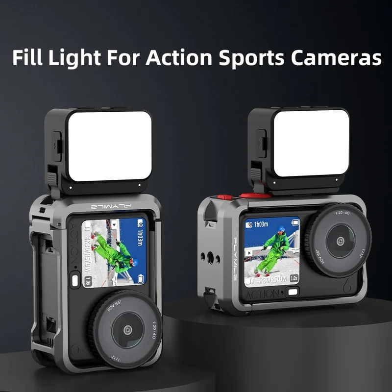 FLYMILE til DJI Osmo Nano / Action 6 Kamera Magnetisk Fyldlampe 3 Farvetemperaturer Fotografering LED Videobelysning