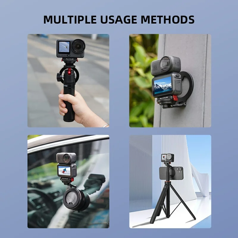 FLYMILE For DJI Osmo Action 6  /  Nano Dual-Sided Magnetic Holder Aluminum Alloy Quick-Release Magnetic Mount
