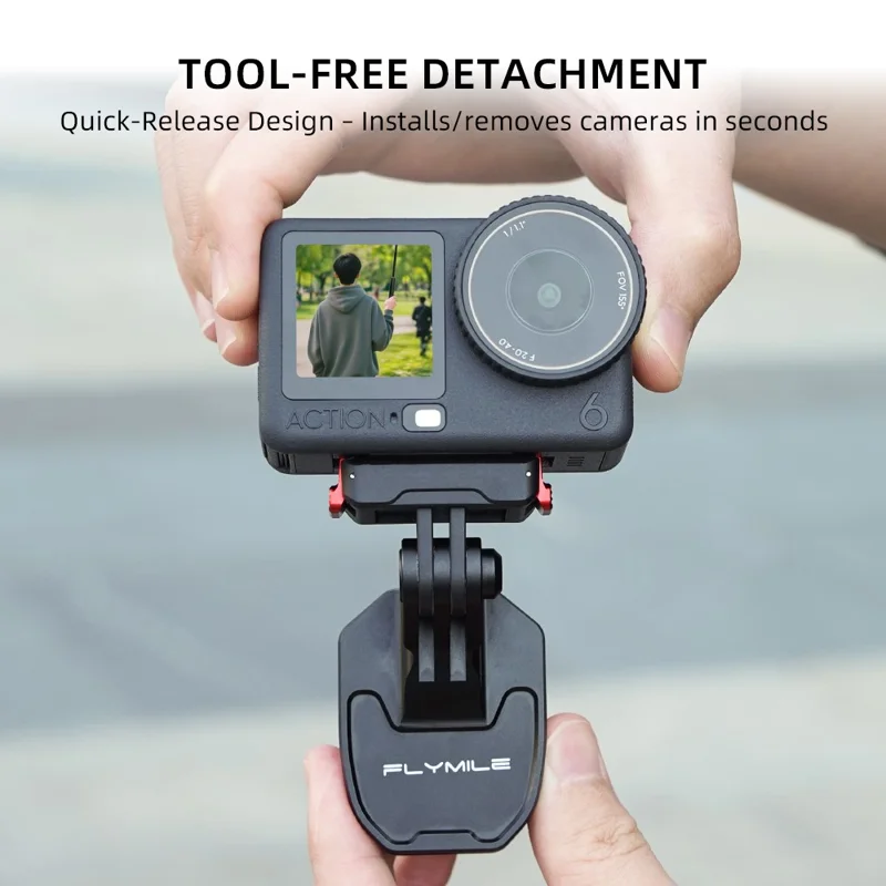 حامل دراجة نارية FLYMILE للكاميرات الرياضية، قابض ثابت