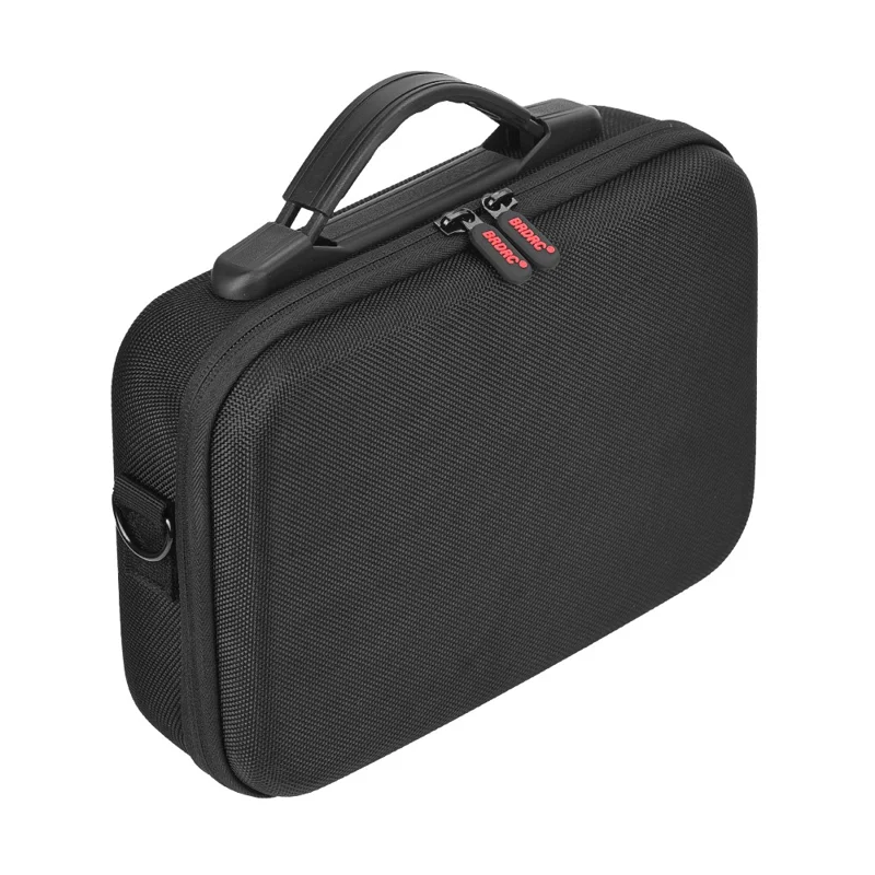 BRDRC For DJI Osmo Action 6 Storage Case Precision Molded Waterproof Shockproof Bag with Shoulder Strap - Black