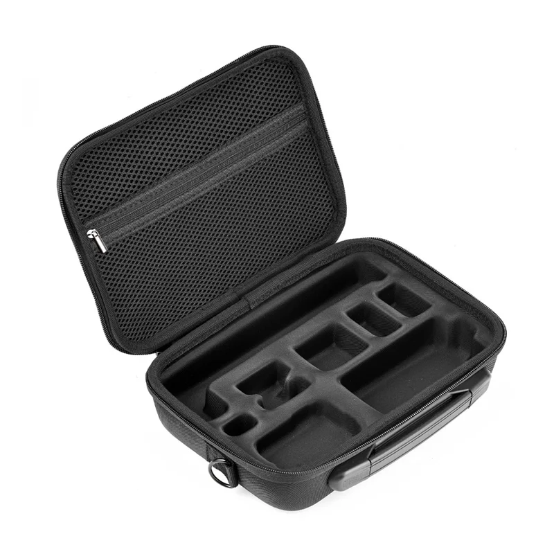 BRDRC For DJI Osmo Action 6 Storage Case Precision Molded Waterproof Shockproof Bag with Shoulder Strap - Black