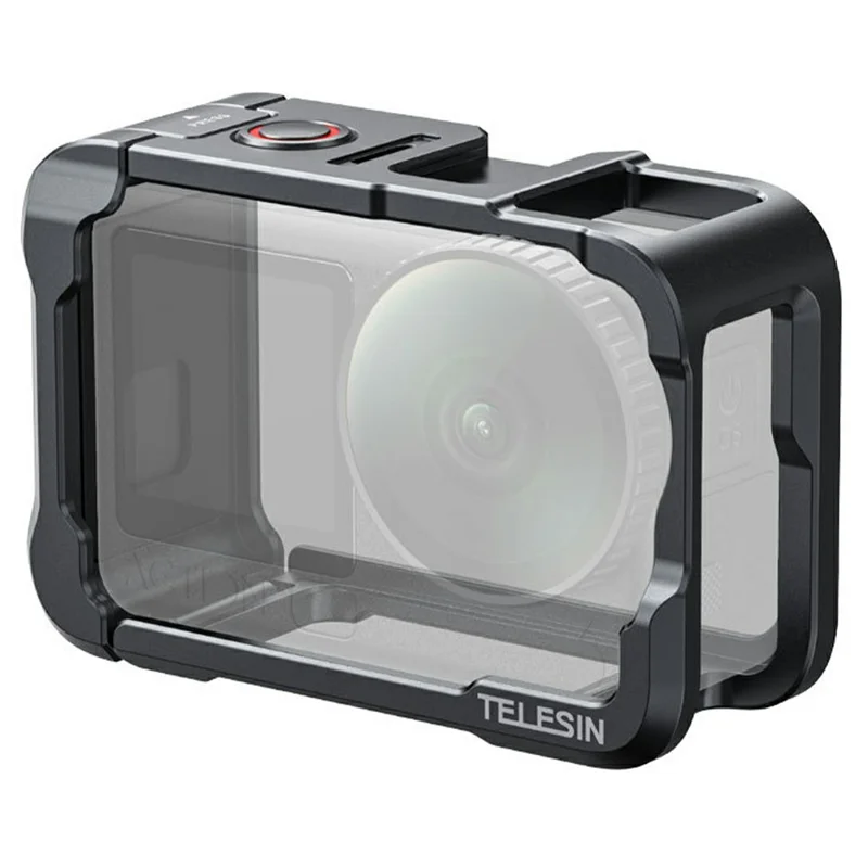TELESIN S6-FMS-35-TDJ For DJI Osmo Action 6 Aluminum Alloy Camera Cage Ultra Light Shockproof Action Camera Protective Case