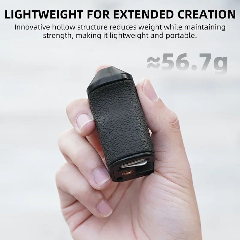 FLYMILE Pour DJI Osmo Action 3 / 4 / 5 Pro Cage Poignée à Déclencheur Poignée Magnétique à Démontage Rapide avec Bouton de Déclenchement Réglable