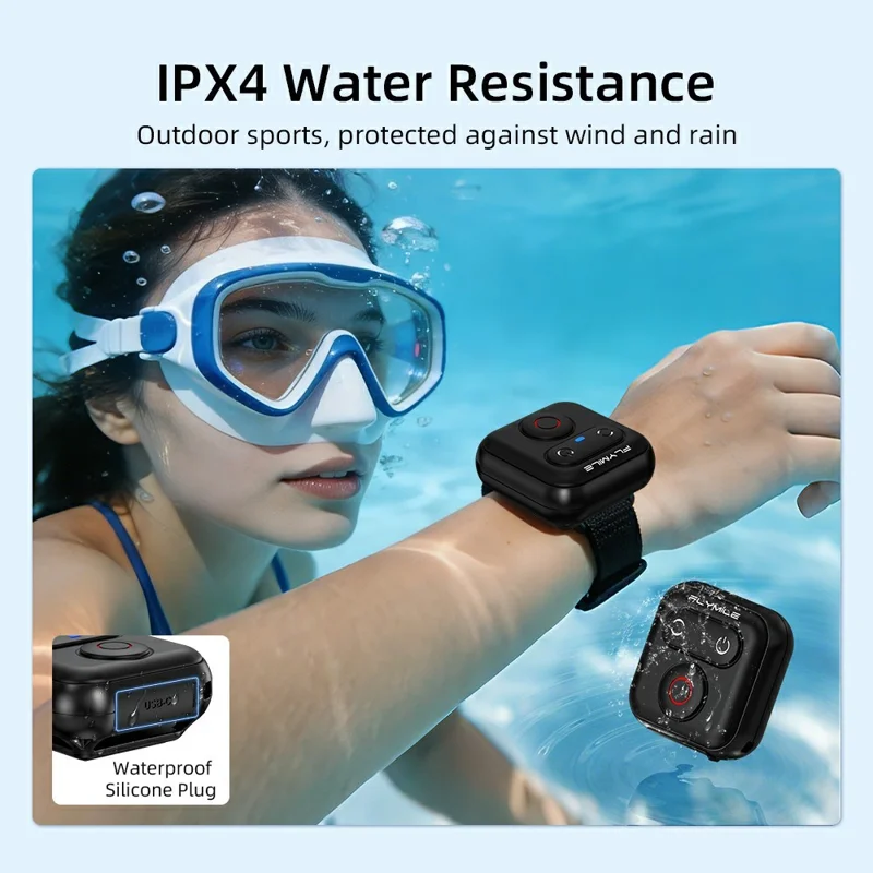 FLYMILE Wireless Controller Wrist Strap for Insta360  /  GoPro  /  Phone Bluetooth-compatible Remote Control