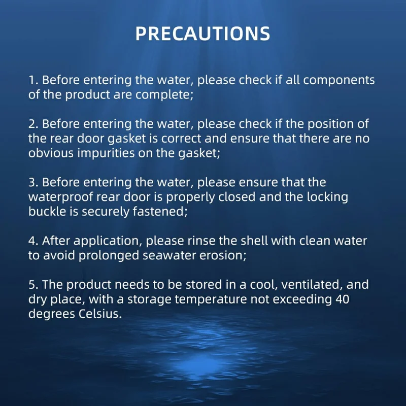 For DJI Osmo Action 6 60m Depth Camera Waterproof Case Transparent PC + Tempered Glass Anti Fog Underwater Housing