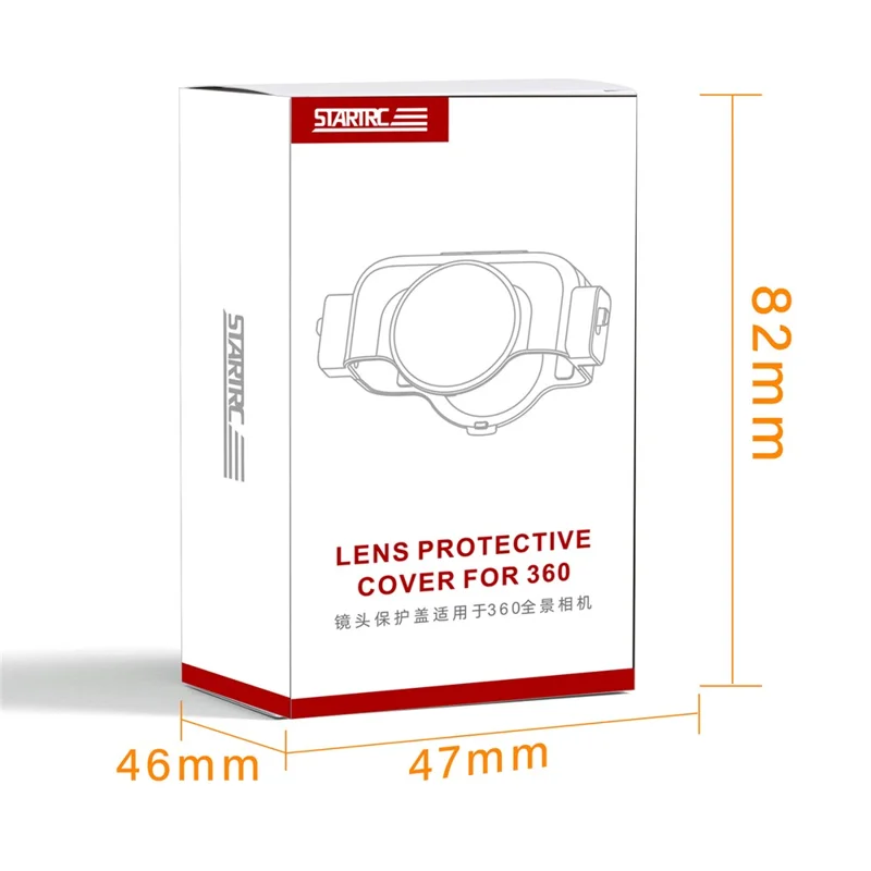 STARTRC For DJI Osmo 360 Panoramic Camera Lens Protector Cap High Transparency PC Lens Guard