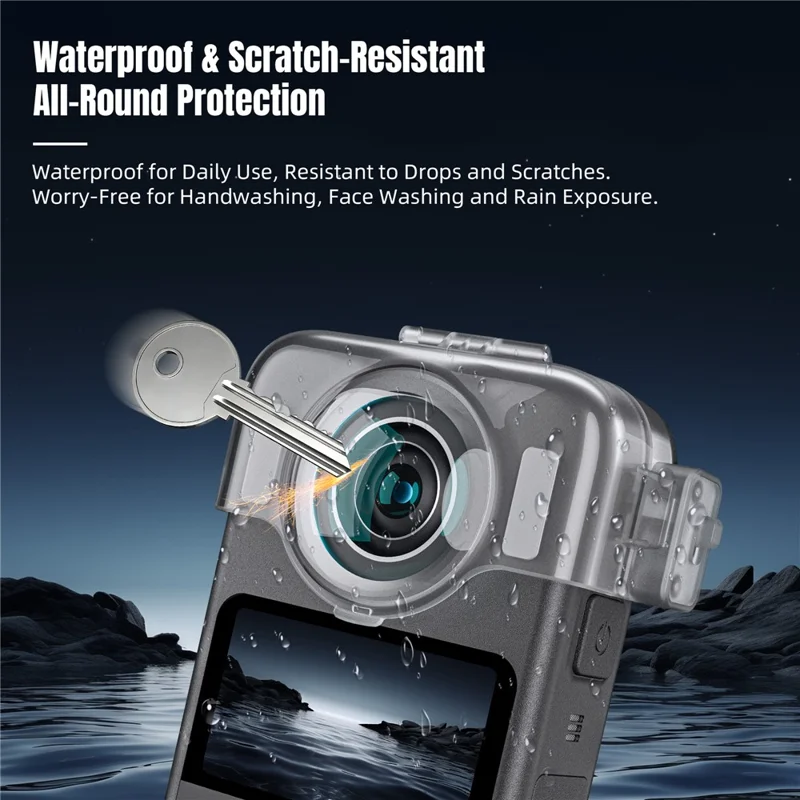 STARTRC For DJI Osmo 360 Panoramic Camera Lens Protector Cap High Transparency PC Lens Guard