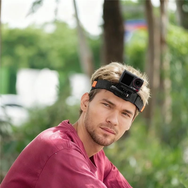 Supporto per Cinghia per la Testa STARTRC, Supporto Magnetico con Rilascio Rapido per Fotocamera Sportiva per Riprese in Prima Persona