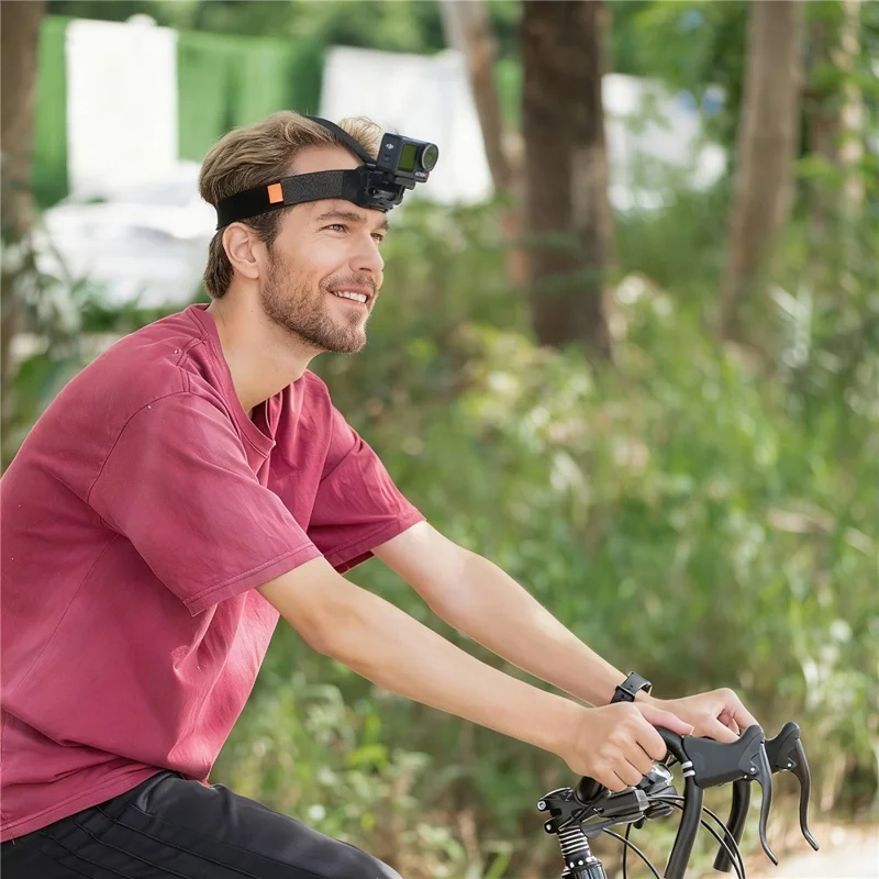 Supporto per Cinghia per la Testa STARTRC, Supporto Magnetico con Rilascio Rapido per Fotocamera Sportiva per Riprese in Prima Persona