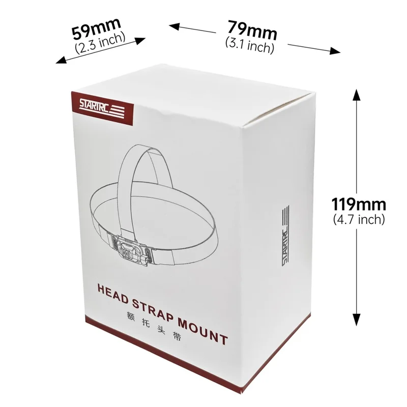 Supporto per Cinghia per la Testa STARTRC, Supporto Magnetico con Rilascio Rapido per Fotocamera Sportiva per Riprese in Prima Persona