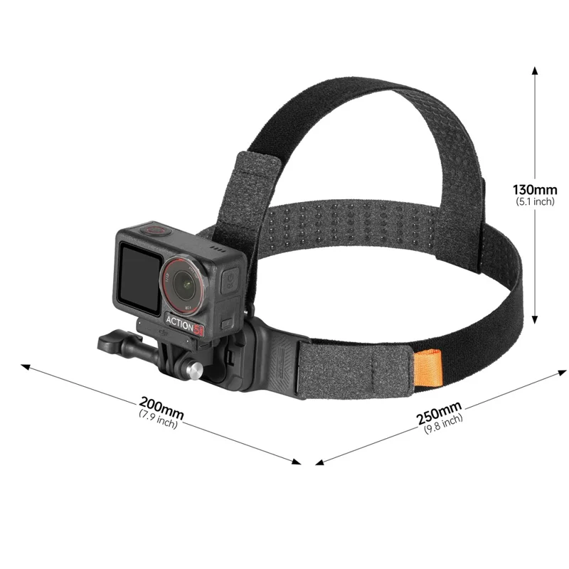 Supporto per Cinghia per la Testa STARTRC, Supporto Magnetico con Rilascio Rapido per Fotocamera Sportiva per Riprese in Prima Persona