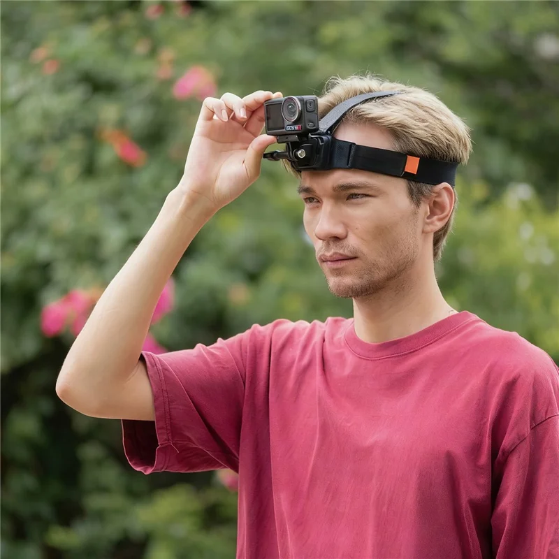 Supporto per Cinghia per la Testa STARTRC, Supporto Magnetico con Rilascio Rapido per Fotocamera Sportiva per Riprese in Prima Persona