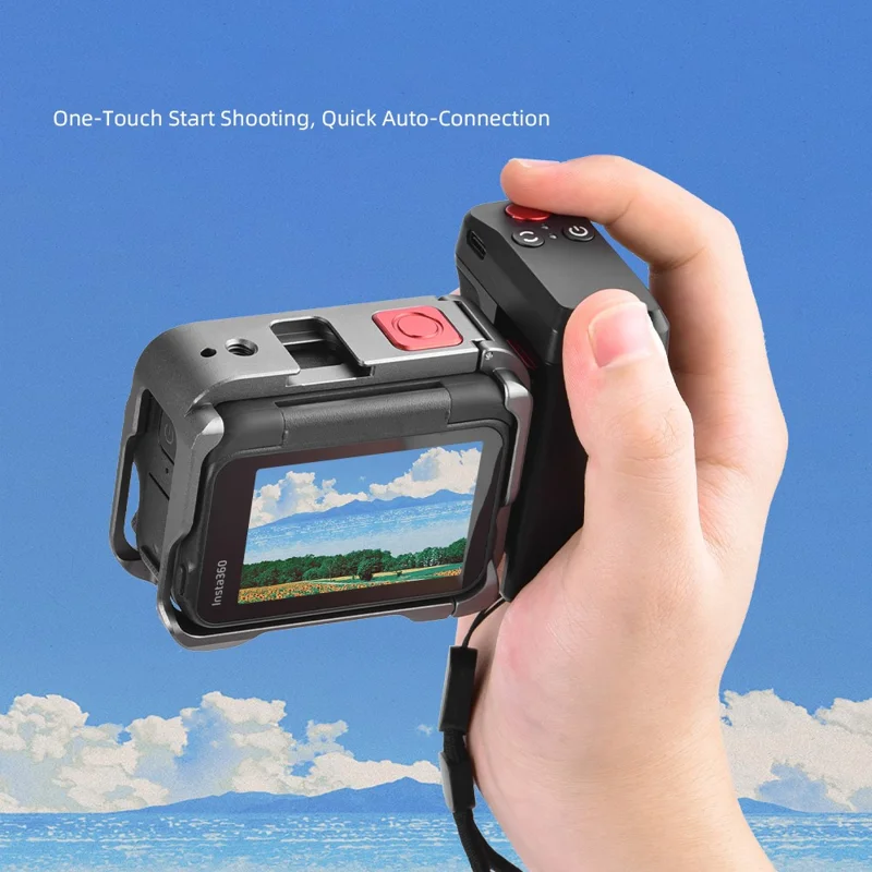 Kit de Punho de Rua Bluetooth FLYMILE para Insta360 Ace Pro 2 / Ace Pro / X5, Punho Ergonómico com Libertação Rápida