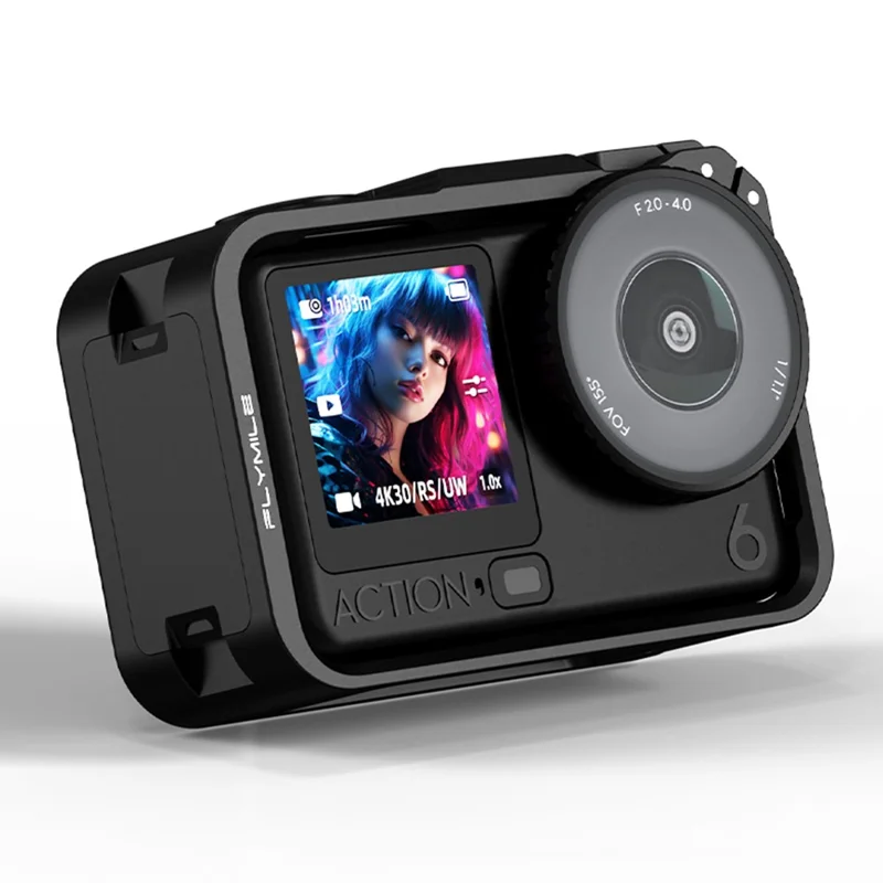 FLYMILE For DJI Osmo Action 6 Rabbit Cage Magnetic Quick Release Plastic Camera Protective Frame