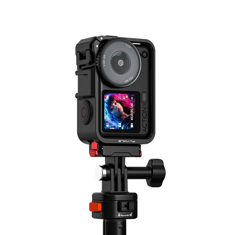 FLYMILE For DJI Osmo Action 6 Rabbit Cage Magnetic Quick Release Plastic Camera Protective Frame