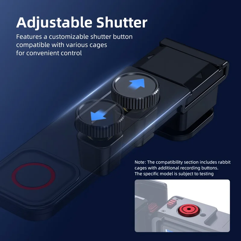 FLYMILE til DJI Osmo Action 6 Plastik Street Photography Håndtagssæt med Hurtigløsningssokkel Justérbar Udløser - Sort