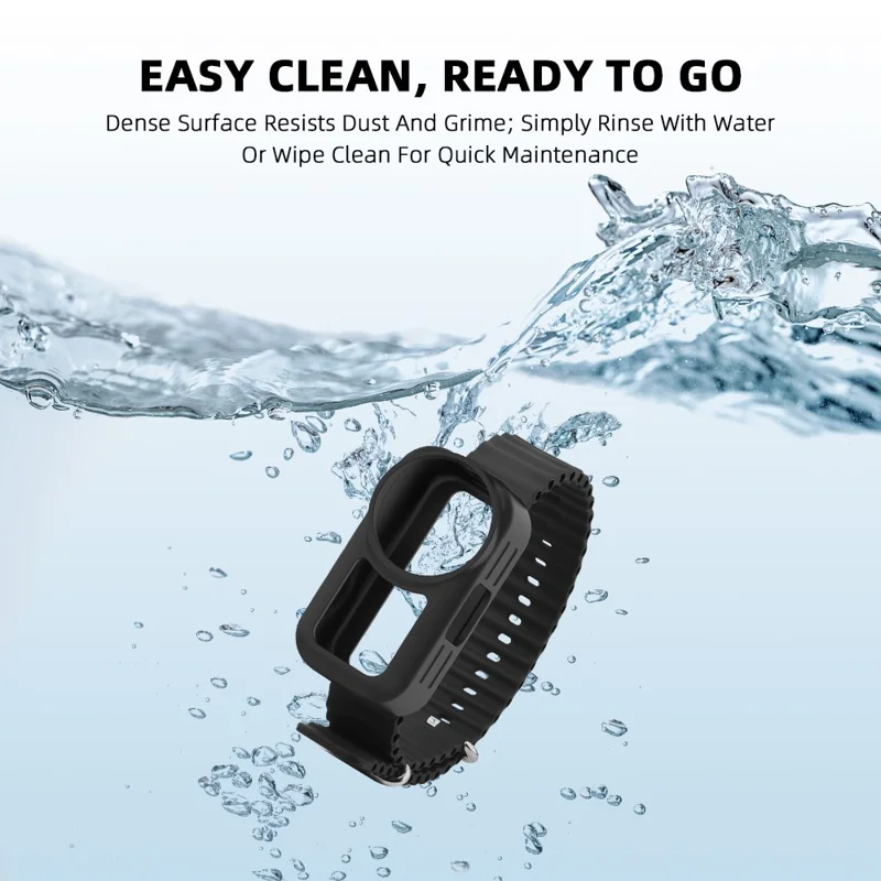 FLYMILE voor DJI Osmo Nano uitbreidingsband Verstelbare siliconen polsband - Zwart