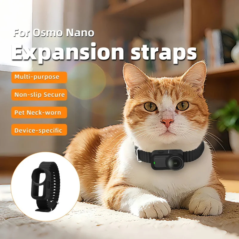 FLYMILE voor DJI Osmo Nano uitbreidingsband Verstelbare siliconen polsband - Zwart