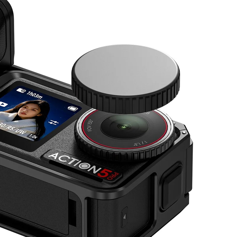 Poignée FLYMILE pour caméra DJI Osmo Action 5 Pro / 4 / 3, poignée magnétique à dégagement rapide pour photographie de rue - Noir