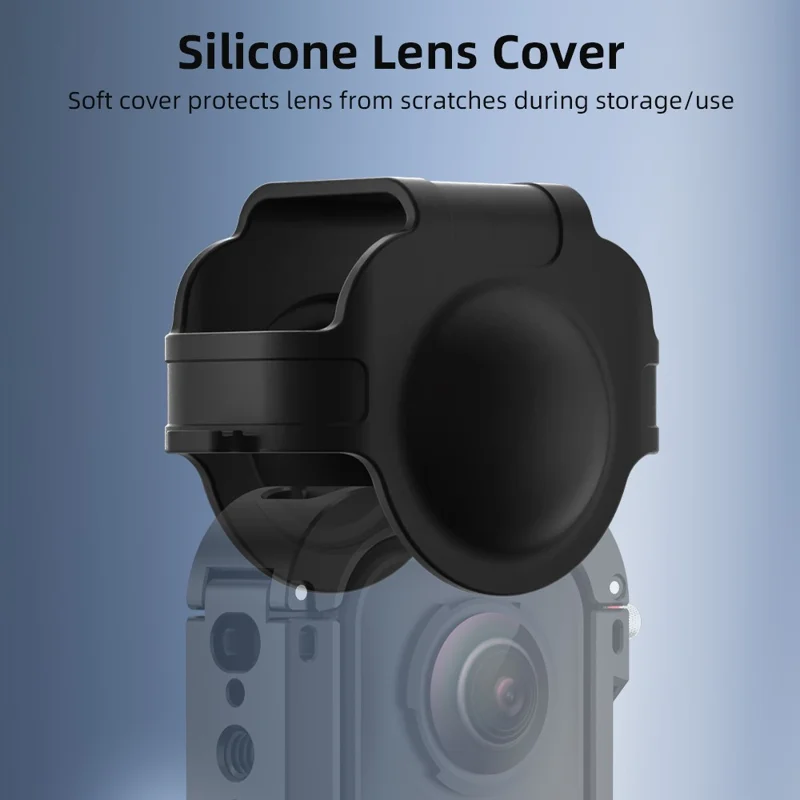 FLYMILE For Insta360 X4 Air Metal Rabbit Cage Expansion Protection Frame with Lens Cover - Black  /  Red