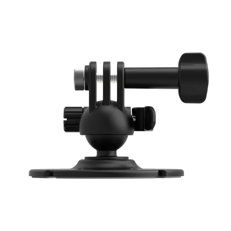 FLYMILE Action Camera Ball Head Sticky Mount 360 Degree Flexible Adjustment for Two Claw Interface Cameras - Black