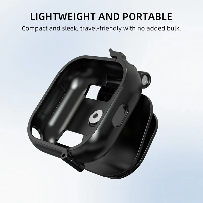 FLYMILE For Insta360 Go Ultra Cap Clip Camera Mount Baseball Hat Clip Sports Camera POV Vlog Mount - Black