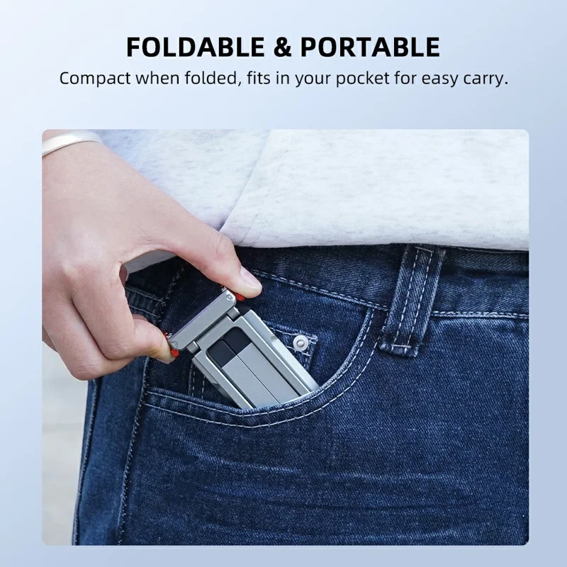 FLYMILE For DJI Osmo Action 6 / Nano Action Camera Quick Release Tripod Magnetic Folding Stand