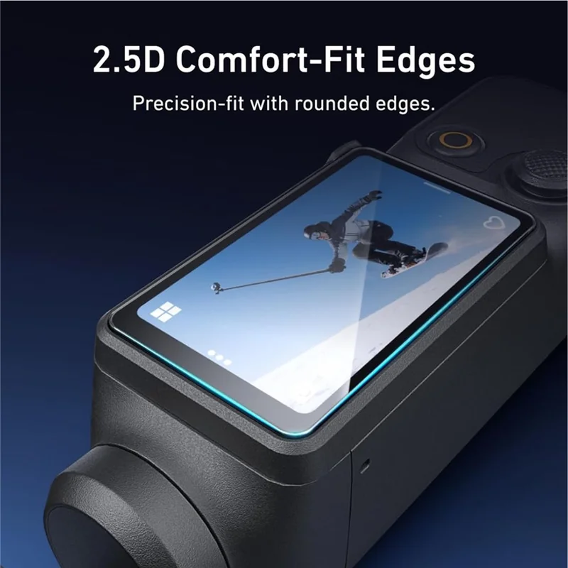 3Pcs For DJI Osmo Pocket 3 Camera Screen Protectors Tempered Glass 9H Hardness Camera Films - Transparent