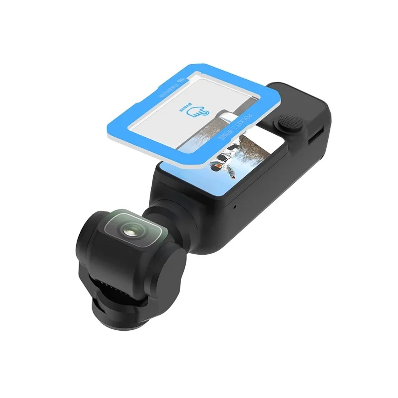 3Pcs For DJI Osmo Pocket 3 Camera Screen Protectors Tempered Glass 9H Hardness Camera Films - Transparent