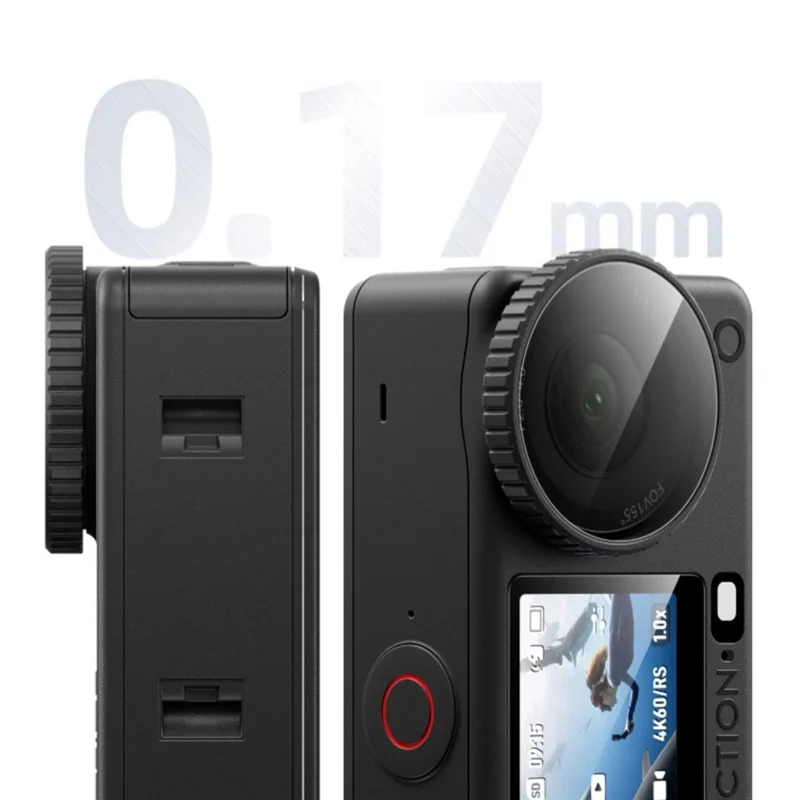 For DJI Osmo Action 6 Home Screen Film + Front Screen Film + Lens Protector Tempered Glass Camera Film Set - Transparent