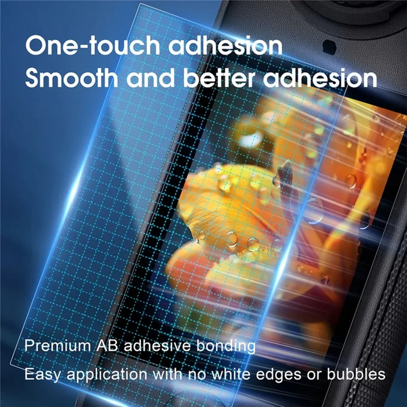 3Pcs For Insta360 X4 Air Tempered Glass Screen Protector HD Clear 9H Hardness Camera Film - Transparent