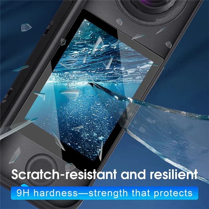 3Pcs For Insta360 X4 Air Tempered Glass Screen Protector HD Clear 9H Hardness Camera Film - Transparent