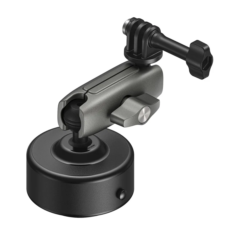 TELESIN S3-SUS-07 Elektrische Saugheberhalterung für DJI Osmo 360 / Pocket 3 / Action 5 Pro Auto-Windschutzscheiben-Kamera-Halter – Schwarz