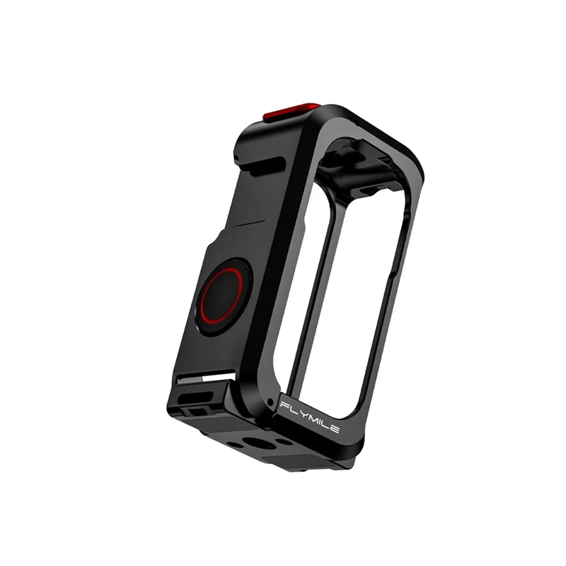 FLYMILE For DJI Osmo Nano Metal Rabbit Cage Aluminum Alloy Quick Release Protective Frame with Lens Cap - Black